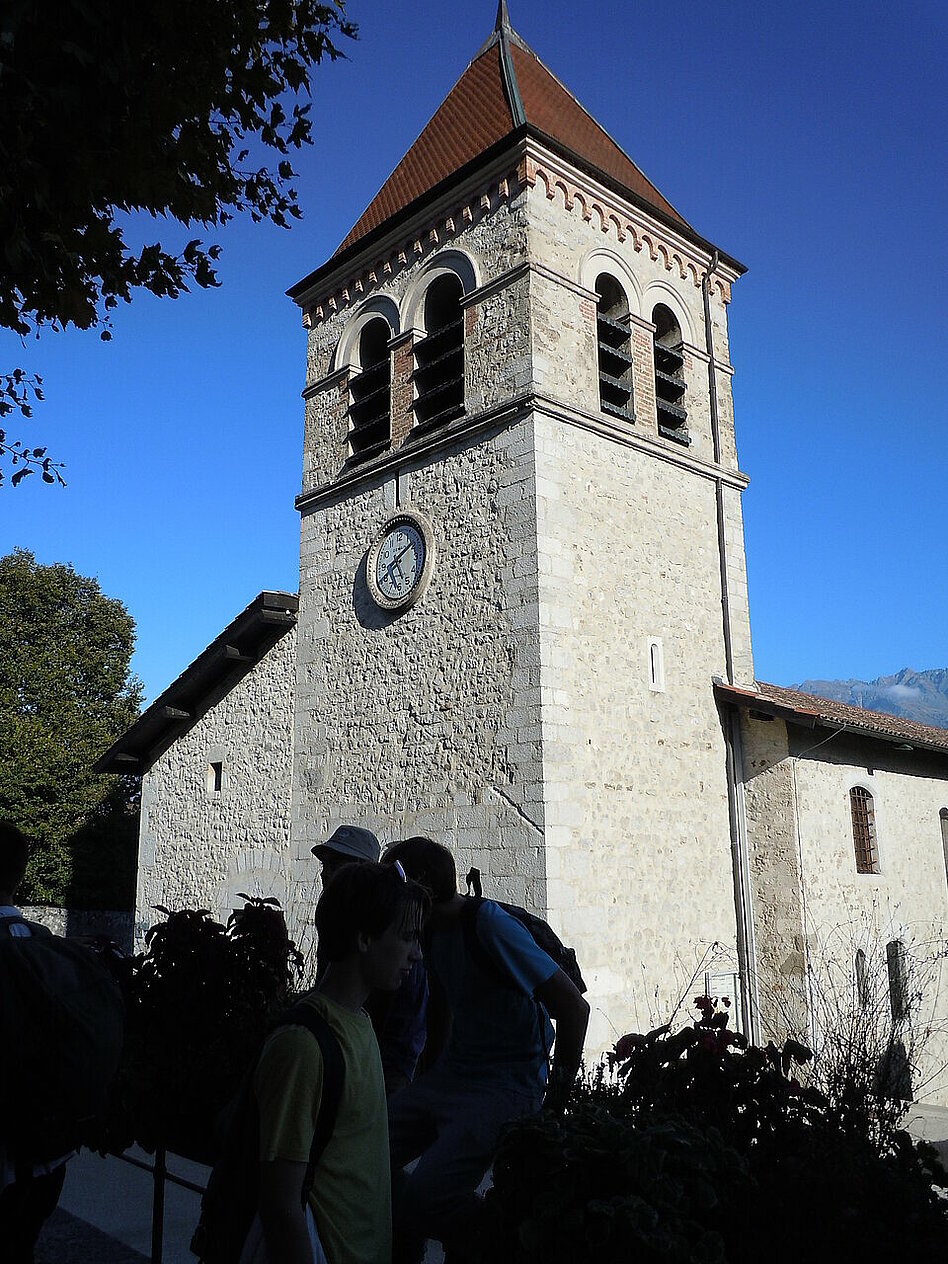 Le clocher de l'église de Saint-Ismier